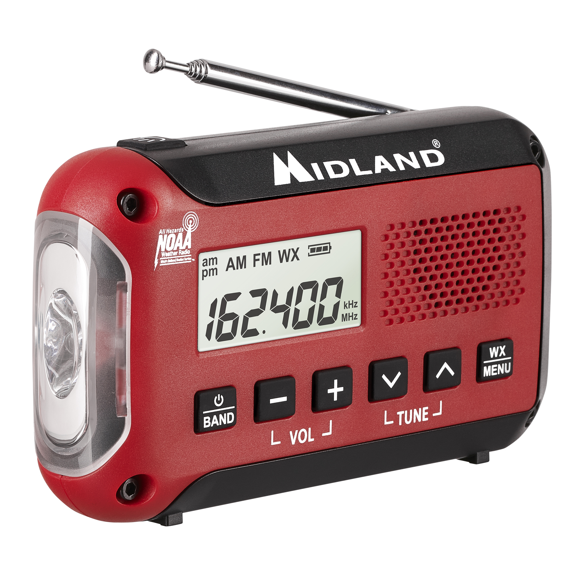 Midland, Compact Emergency Alert AM/FM Weather Radio, Model# ER10VP